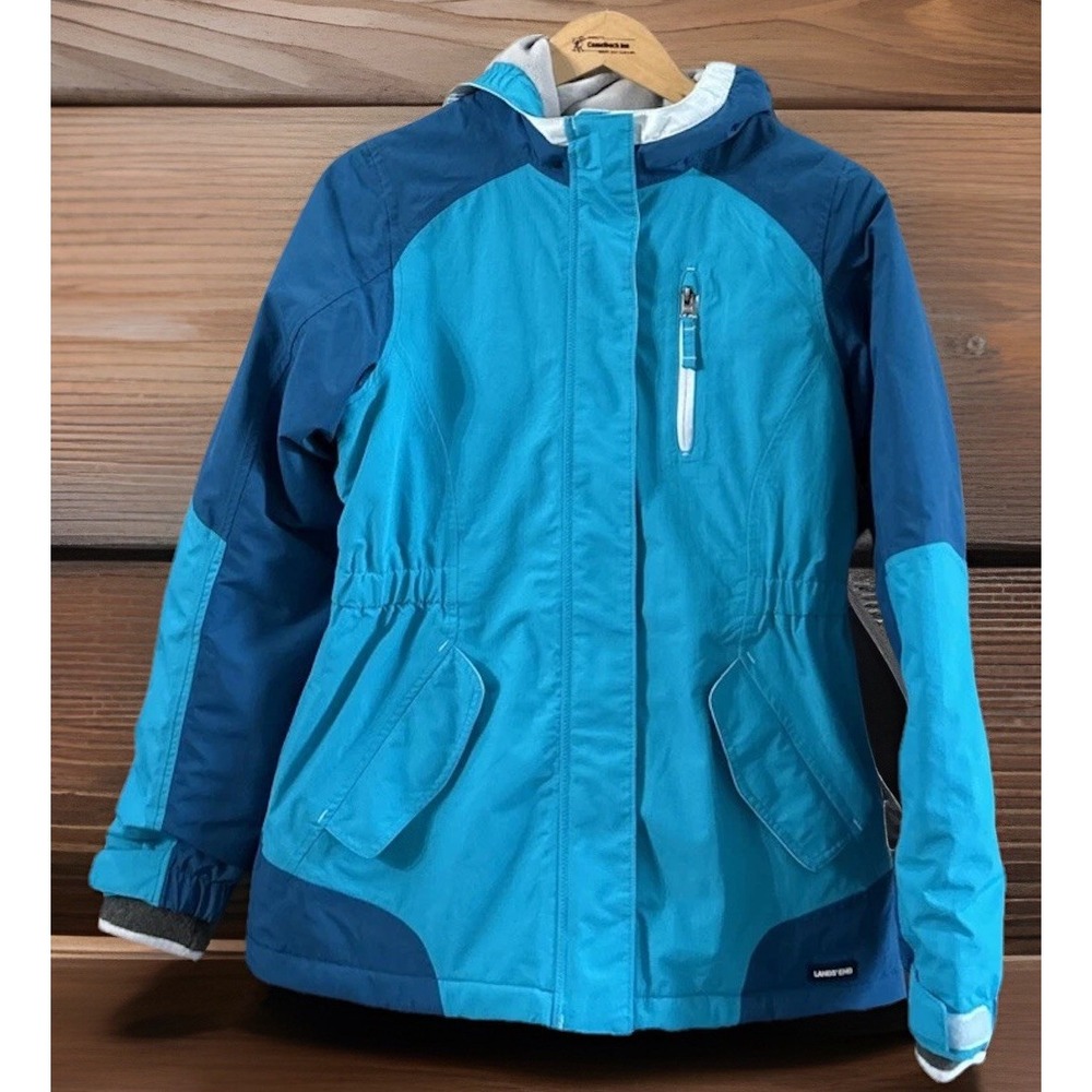 Kids Lands End Snow Nylon Ski Jacket Sz XL 16 Waterproof & Windproof. Never Worn
